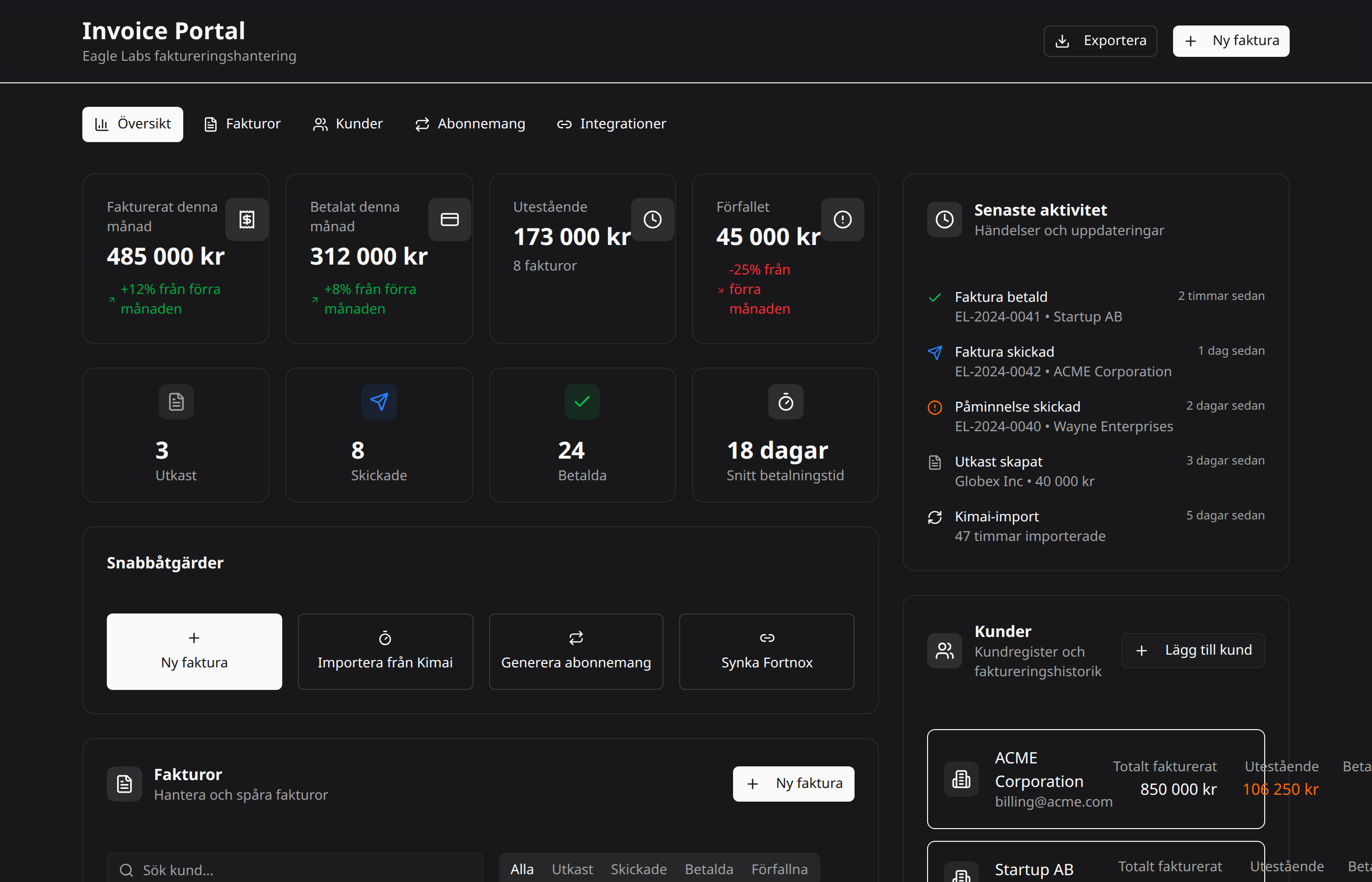 Invoice Portal - Screenshot 1